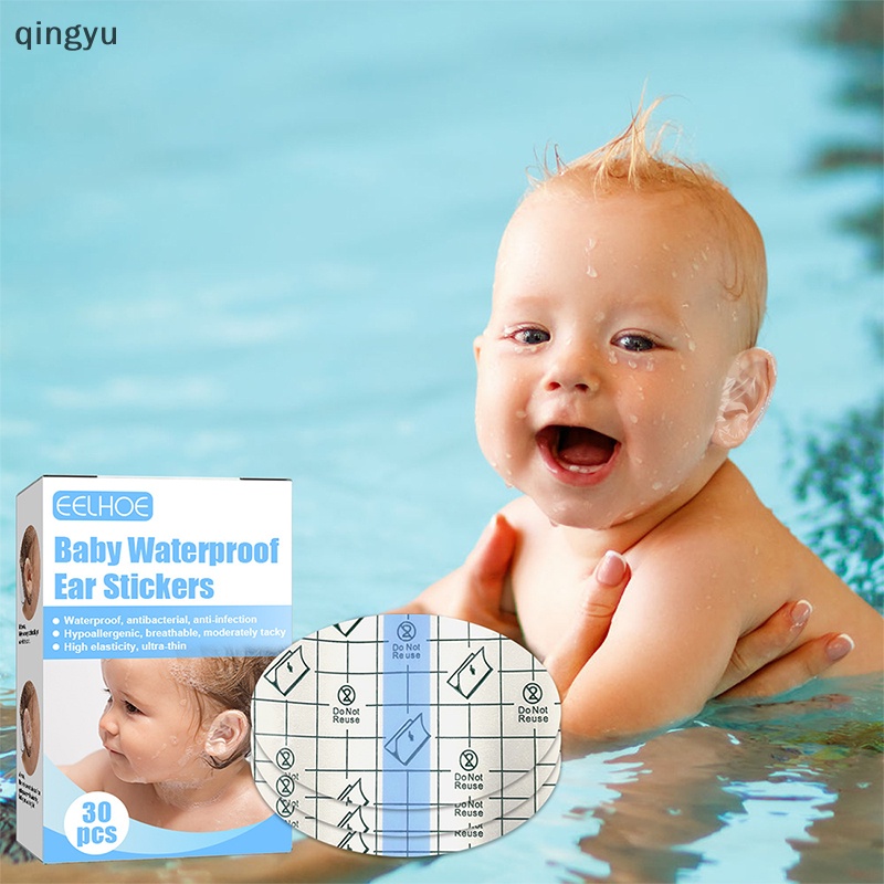 Set 30 Miếng Dán Tai Chống Thấm Nước Bảo Vệ Tai Khi Đi Bơi Dành Cho Bé