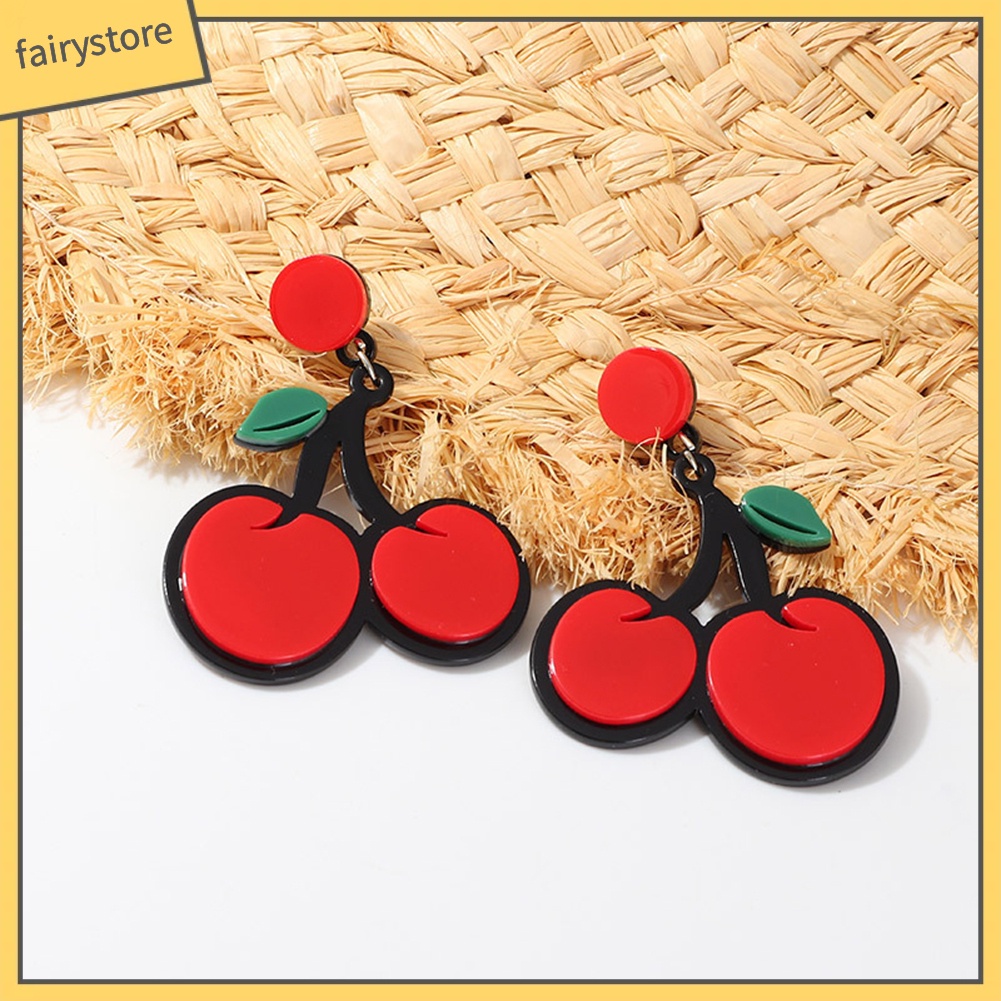 Bông Tai Xỏ Hình Trái Cây Vui Nhộn Dành Cho Nữ