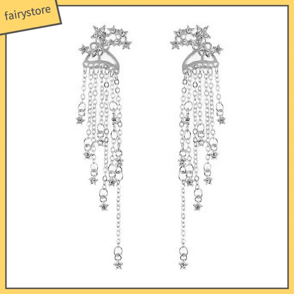 Bông Tai Hình Ngôi Sao Tua Rua Thời Trang Dành Cho Nữ