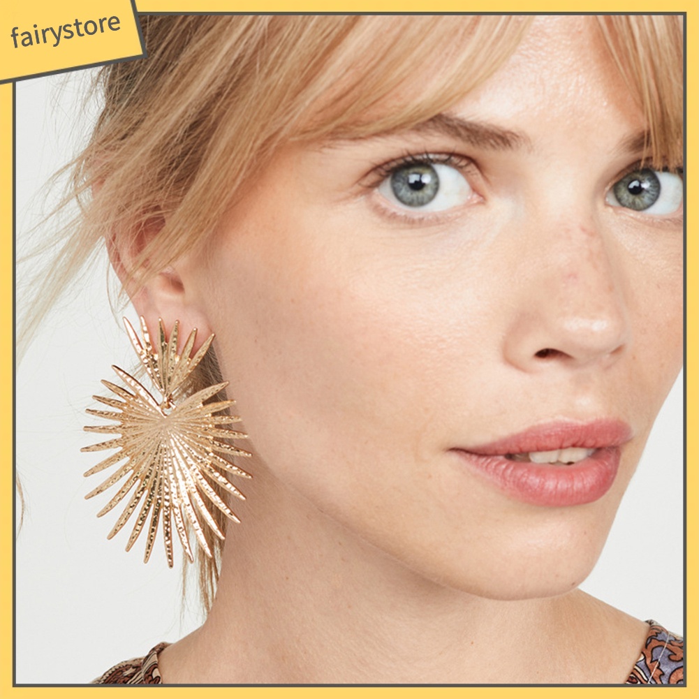 Khuyên Tai Hình Quạt / Trái Tim Vintage Cho Nữ