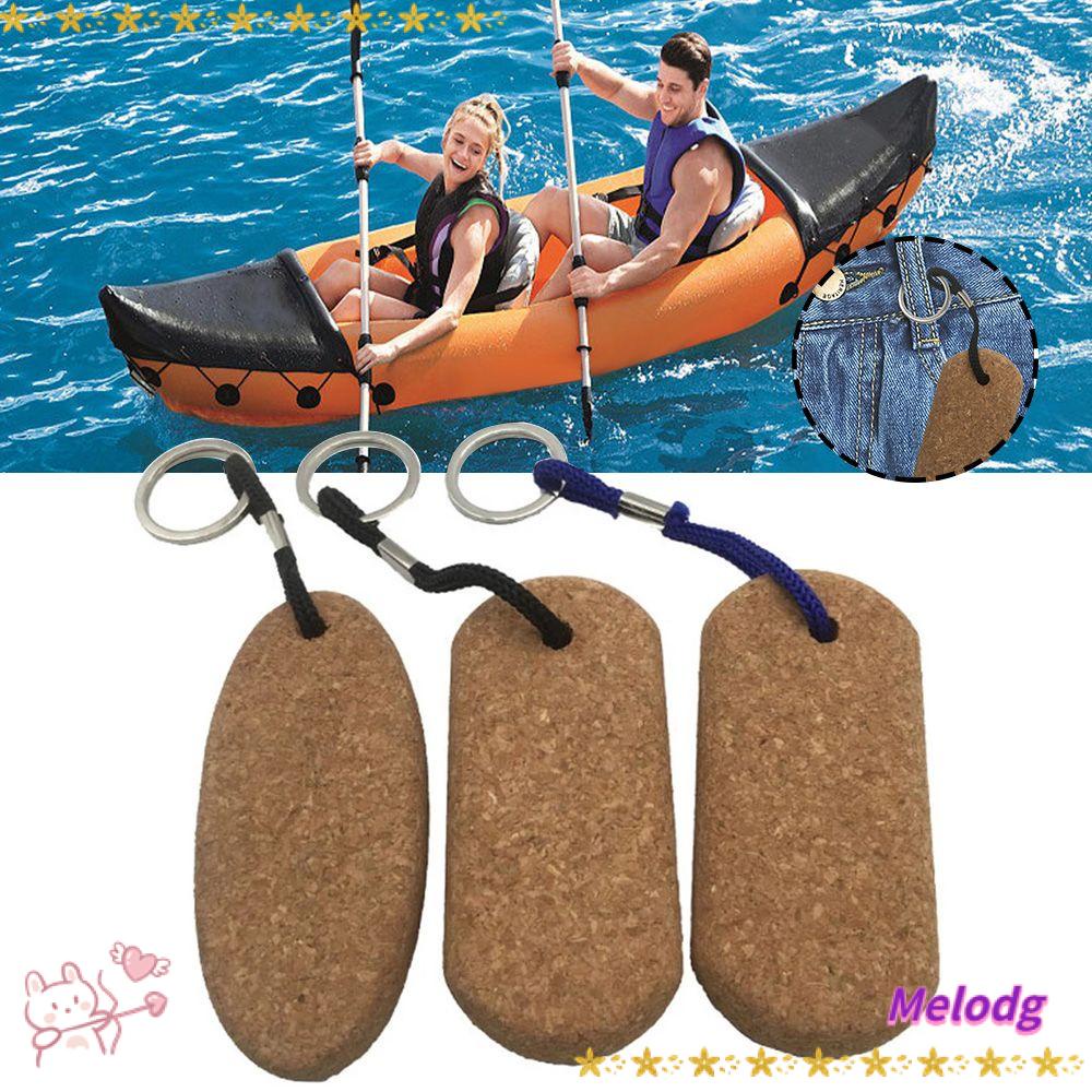 Bộ 2 Móc Khóa Có Nút Bần Gắn Đuôi Thuyền / Câu Cá / Đi Biển Nhỏ Gọn Tiện Lợi Giá Đ