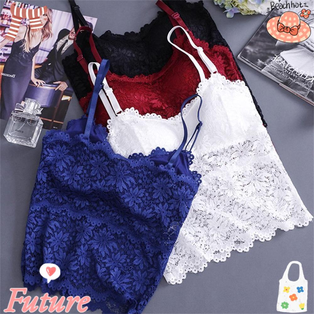 Áo Lót Nâng Ngực Họa Tiết Ren Hoa Thời Trang Cho Nữ