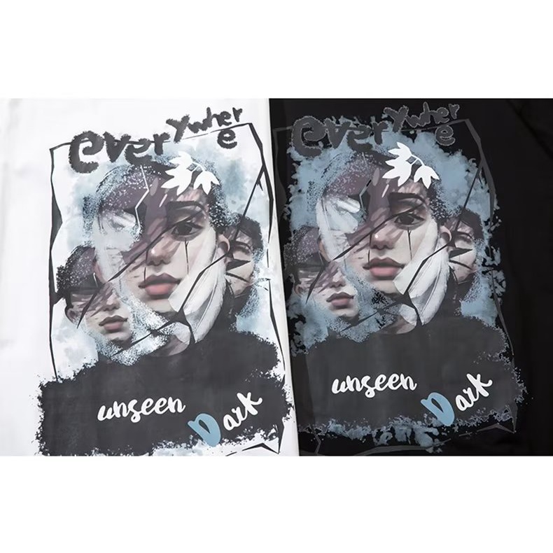 Áo Thun Tay Ngắn Dáng Rộng Cỡ Lớn 150kg Phong Cách Hip Hop Thời Trang Mùa Hè Cho Nữ