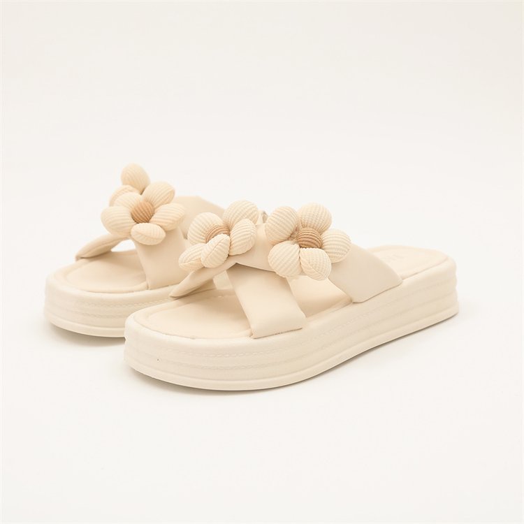 Dép Quai Ngang Đính Hoa Thời Trang Nữ Tính