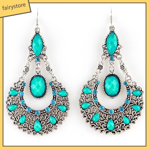 Bông Tai Hình Giọt Nước Đính Đá Thời Trang Dành Cho Cô Dâu