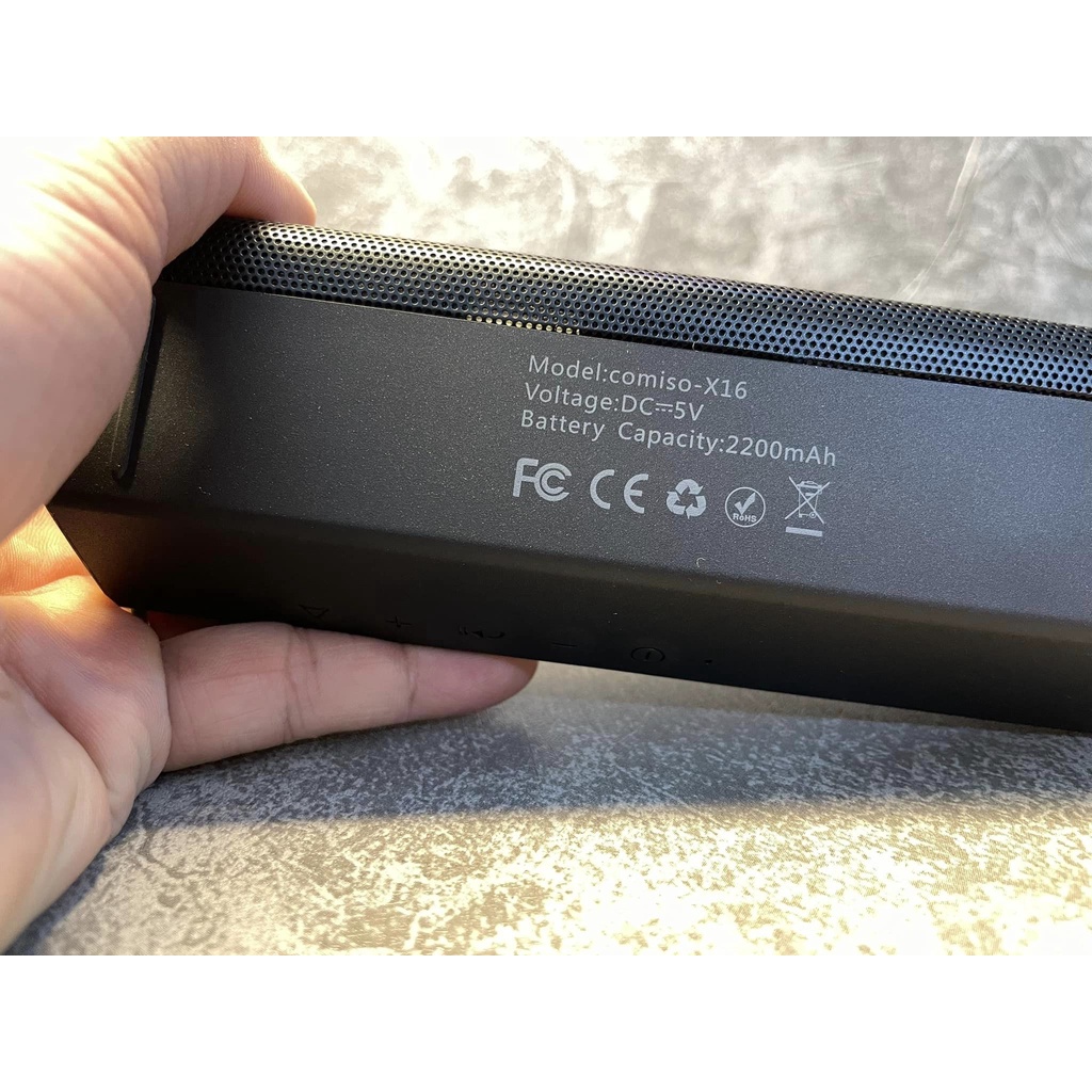 Loa COMISO X16 công suất 10W Hàng chính hãng - Chống nước IPX7 thích hợp đi chơi hoặc để bàn trang trí