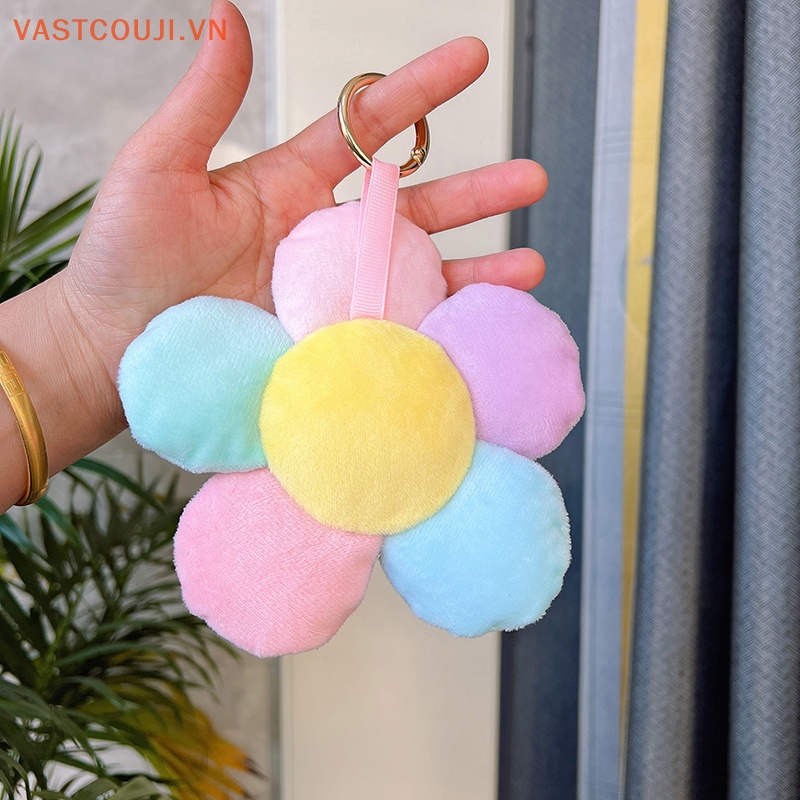 Móc Khóa Hình Hoa Hướng Dương Nhồi Bông Đáng Yêu