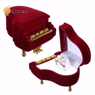 Hộp đựng nhẫn hình đàn piano bằng nhung