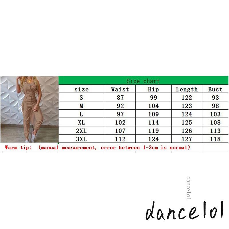 Dance1o1-áo Liền Quần Nữ Không Tay Cổ Vuông Màu Trơn