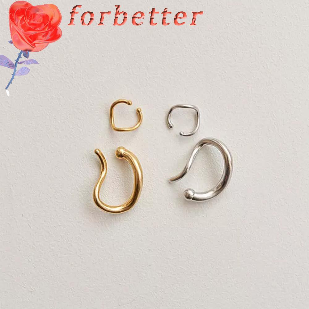Khuyên Kẹp Vành Tai Kim Loại Đơn Giản Cho Nữ
