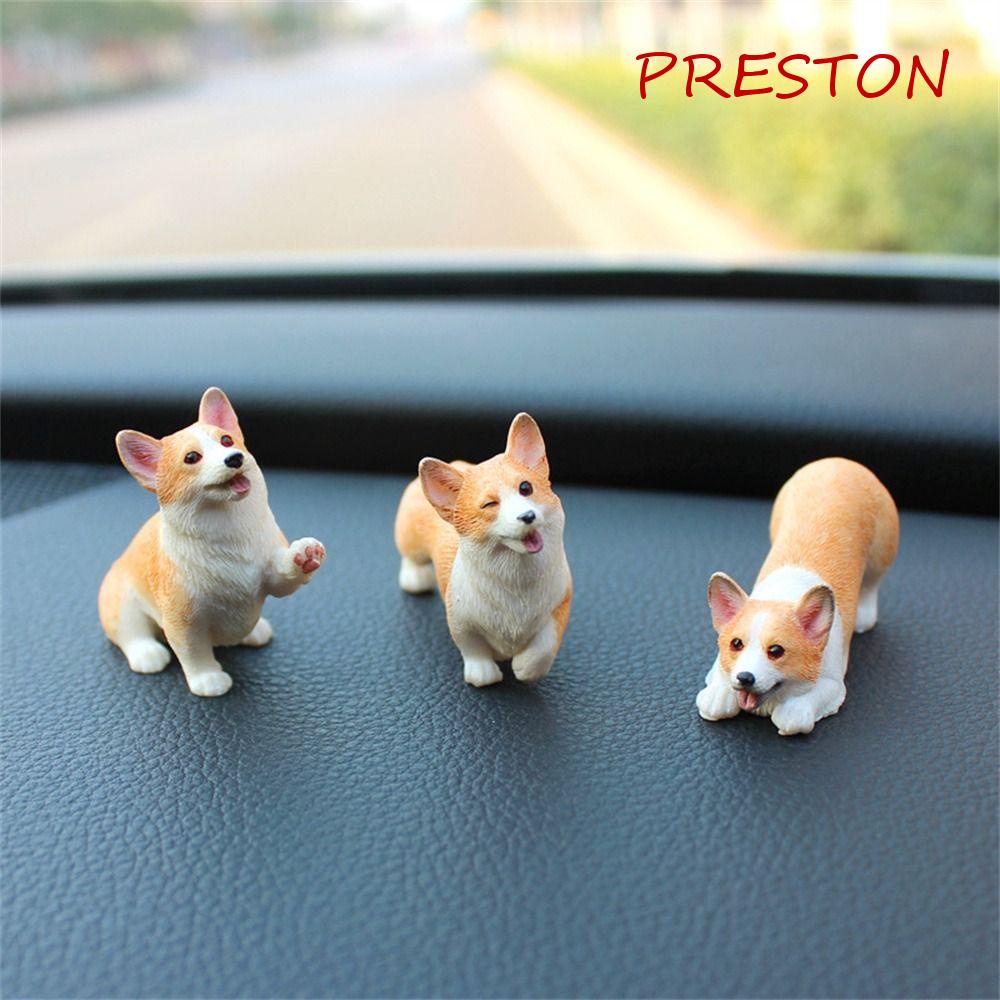 Đồ trang trí Chú Chó Mini Bằng Nhựa Resin Trang Trí Xe Hơi