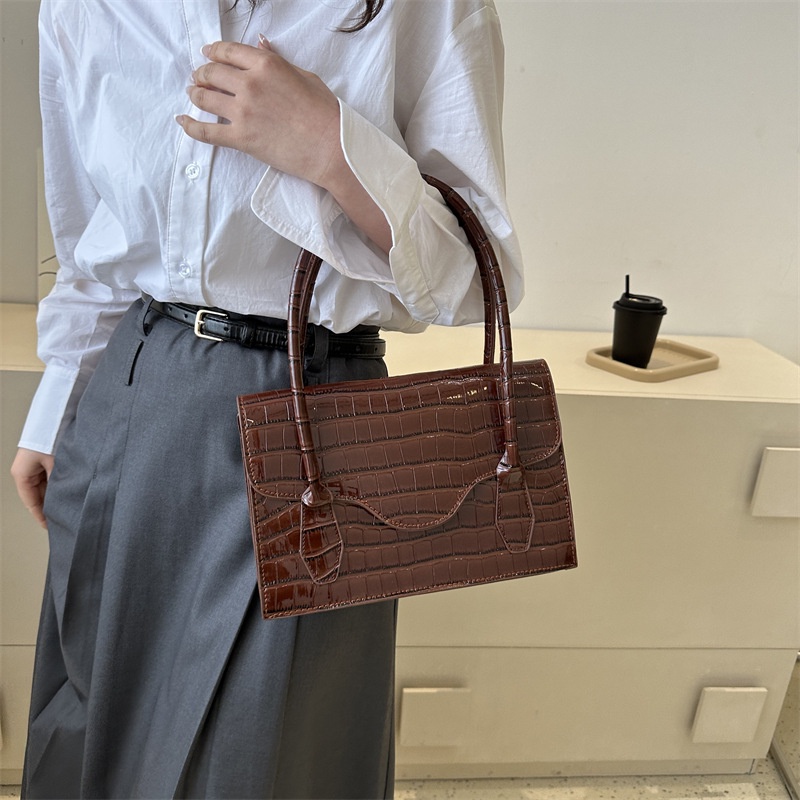 Túi Đeo Vai Nắp Gập Dáng Vuông Nhỏ Họa Tiết Vân Đá Thời Trang Mùa Hè 2023 Cho Nữ