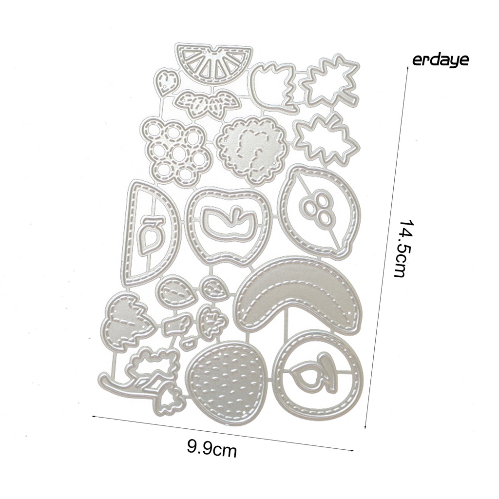 Khuôn Cắt Giấy Làm Từ Kim Loại Hình Trái Cây Trang Trí Scrapbook