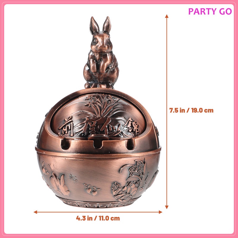 Gạt Tàn Thuốc Hình Cầu Bằng Hợp Kim Kẽm Phong Cách Vintage Trang Trí Văn Phòng / Trong Nhà / Ngoài Trời