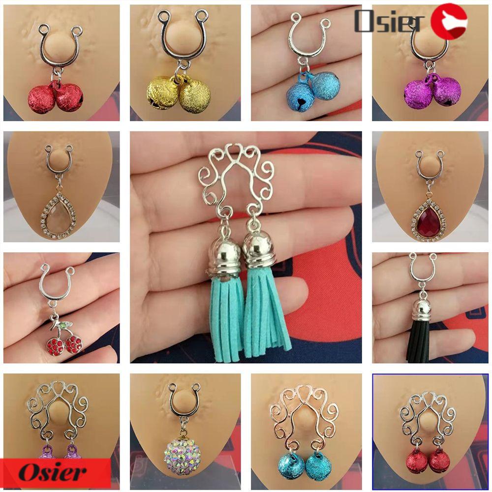 Osier1 Núm Vú Giả Bằng Thép Không Gỉ 316L Trang Sức Cơ Thể