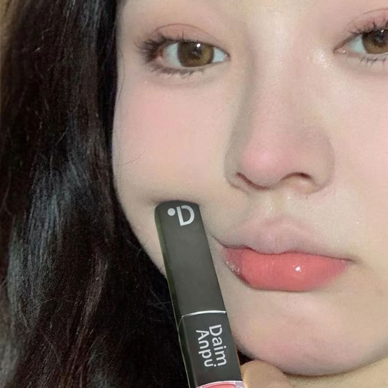 Son Kem Hai Đầu Hiệu Ứng Gương Không Dính Cốc Lâu Trôi Gợi Cảm