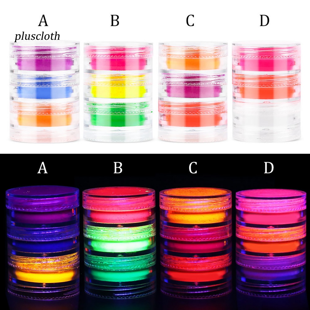 Bột Phosphor Dạ Quang Lâu Trôi Trang Trí Móng Cho Nữ