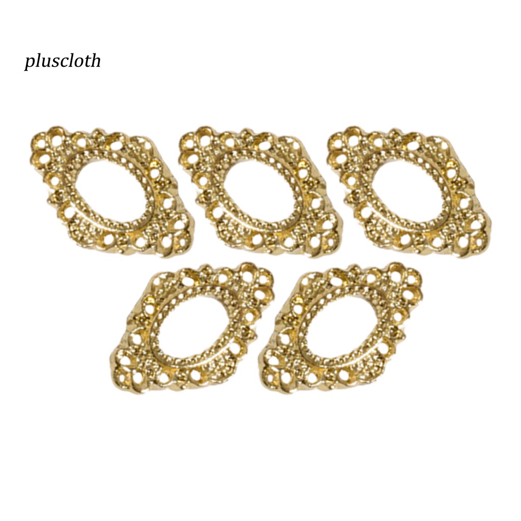 Set 5 Phụ Kiện Trang Trí Móng Tay 3D Bằng Hợp Kim Phong Cách Vintage