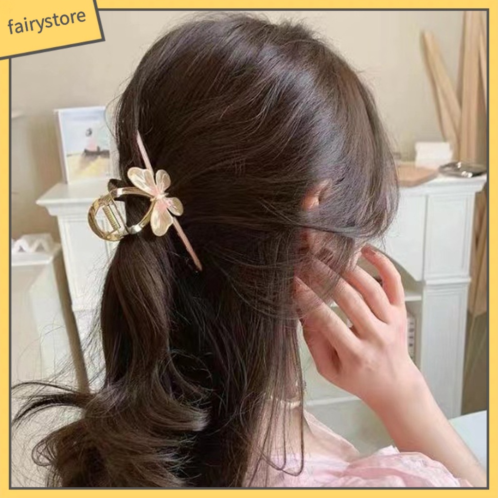 [FRO] Kẹp Tóc Càng Cua Chống Trượt Viền Mịn Trang Trí Phong Cách Ngọt Ngào Cao Cấp