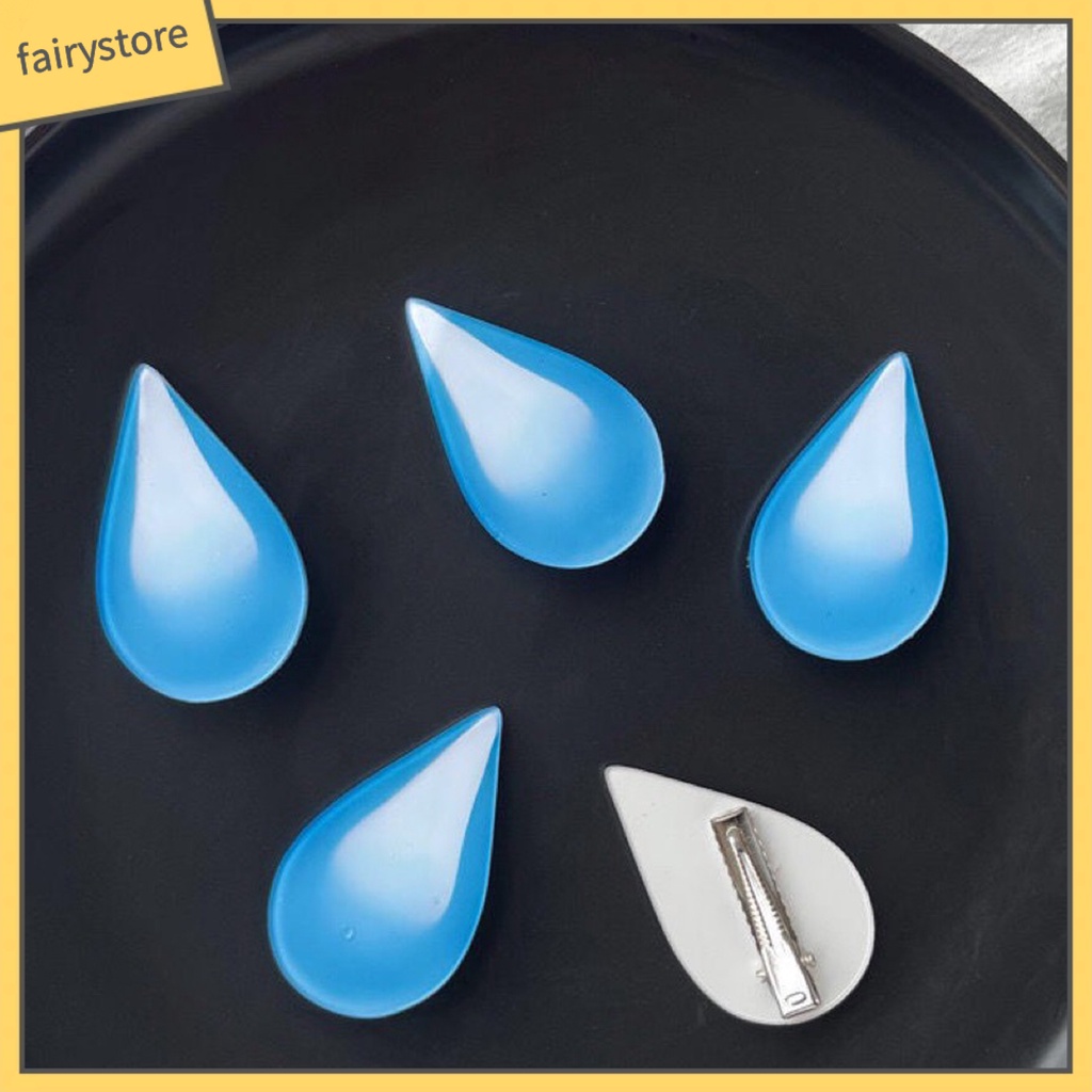 Kẹp Tóc Hình Giọt Nước Bằng Acrylic Dễ Thương Cho Bé Gái