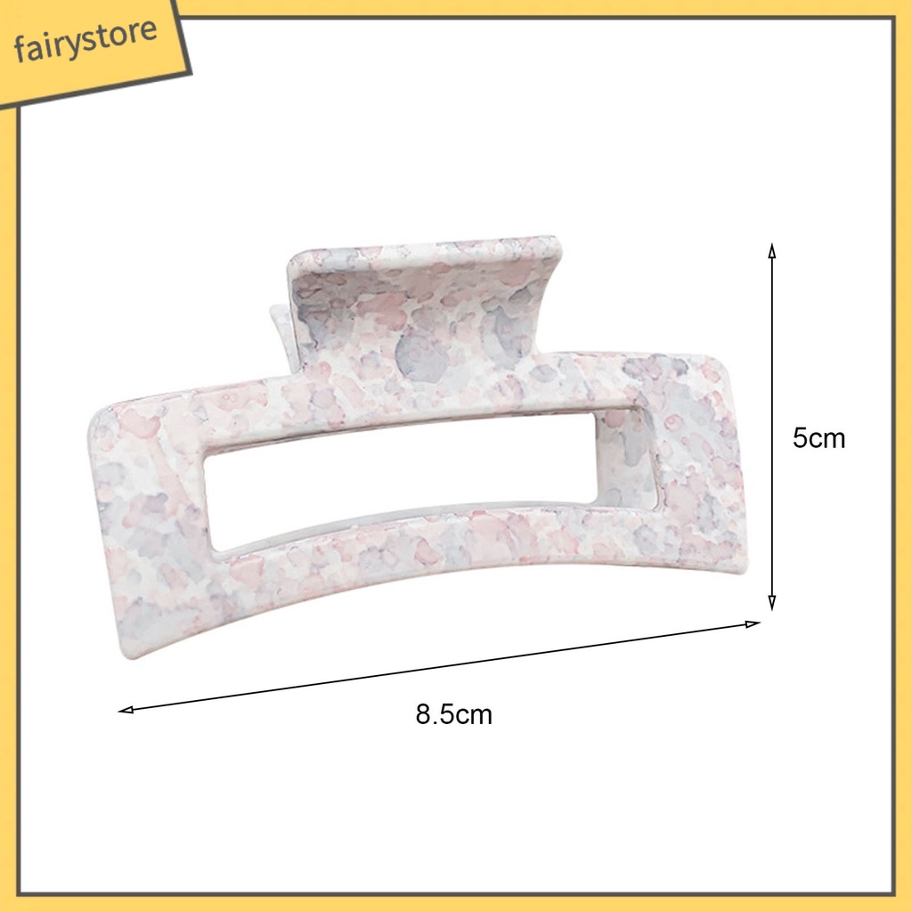 Kẹp Tóc Càng Cua Tạo Kiểu Tóc Có Răng Chống Gãy In Họa Tiết Phong Cách Vintage Thanh Lịch Dành Cho Nữ