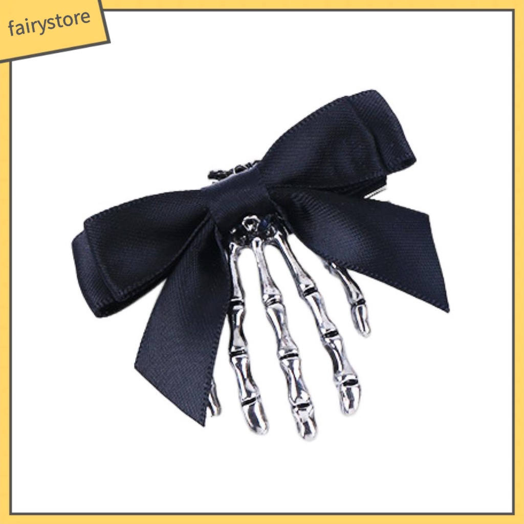 Kẹp Tóc Hình Xương Bàn Tay Kinh Dị Chống Trượt Chống Rơi Phong Cách Halloween