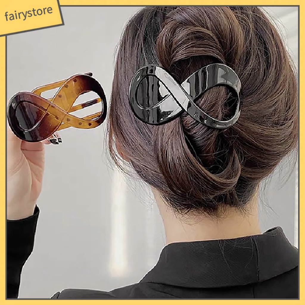 Kẹp Tóc Dạng Móng Vuốt Rỗng Chắc Chắn 8 Kiểu Dáng Trơn Màu Có Răng Cố Định Chống Trượt Cố Định Tóc Dành Cho Bạn Nữ