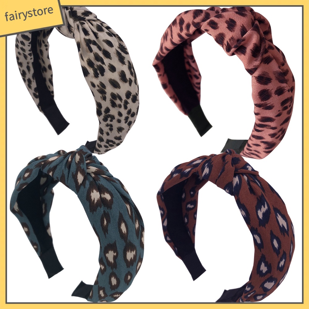 Băng Đô Họa Tiết Da Báo Thời Trang Dành Cho Nữ