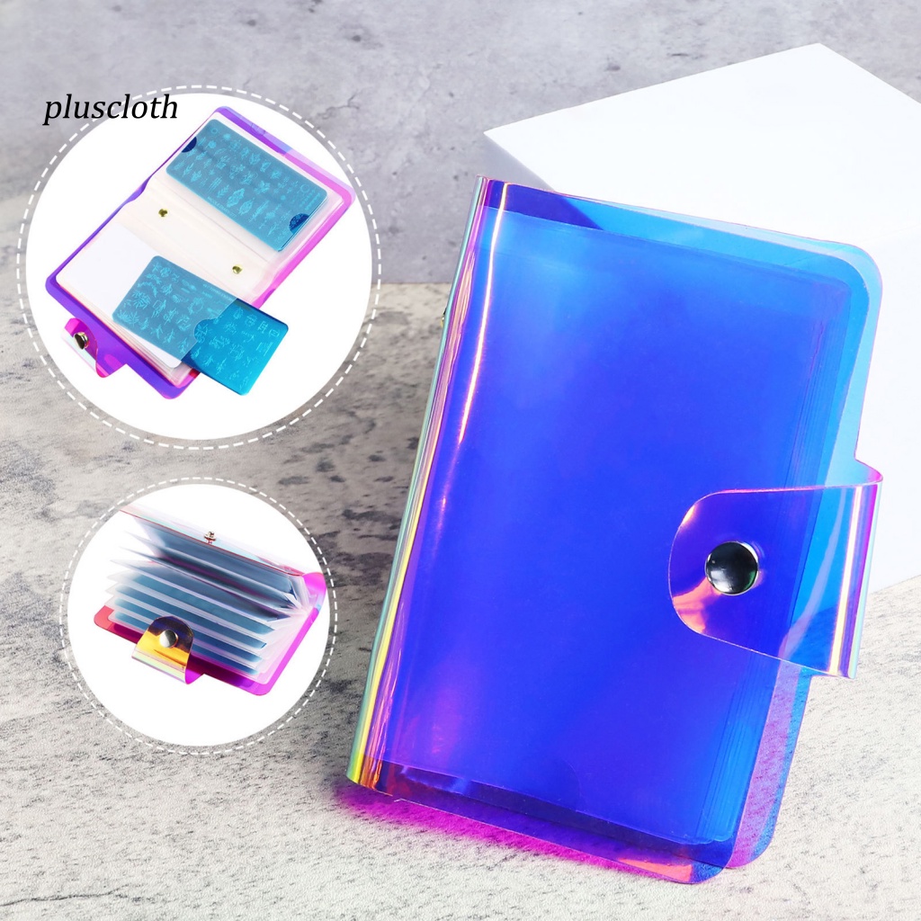 Túi Đựng Mẫu Trang Trí Móng Tay Trong Suốt Nhiều Ngăn Tiết Kiệm Không Gian