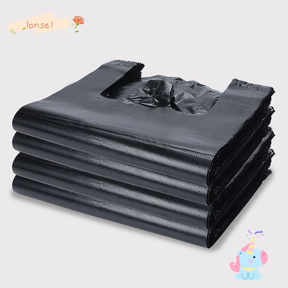 Set 100 Túi Giấy Đựng Đồ Mua Sắm Màu Đen 12x20inch Có Tay Cầm Tiện Dụng