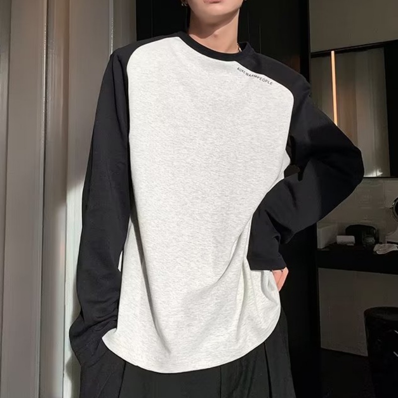 Áo Thun Ngắn Tay Phối Màu Sắc Tương Phản Thời Trang Cho Nữ