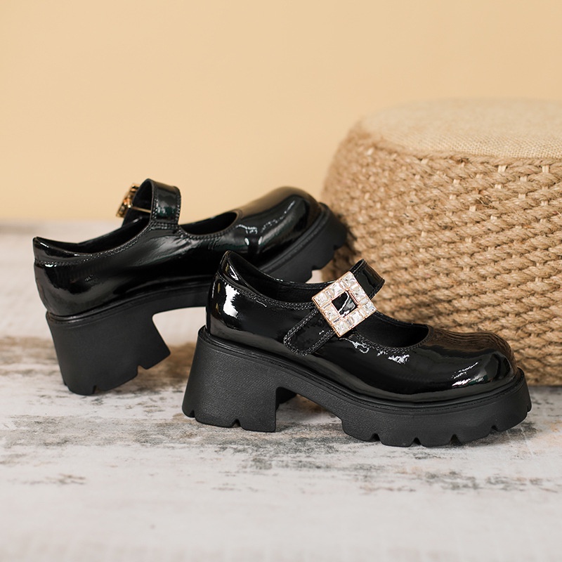 Giày Lười Da Mềm Đế Dày Mũi Tròn Thoải Mái Thời Trang Cho Nữ Size 33-43