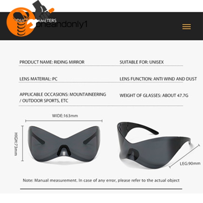 1 Cặp Kính Mát Y2k Chống Tia Uv400 An Toàn Khi Lái Xe / Câu Cá Cho Nam