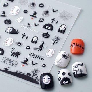 Sticker Nổi Lụa  5D | Vô Diện Đáng Yêu | Hình Dán Móng Tay
