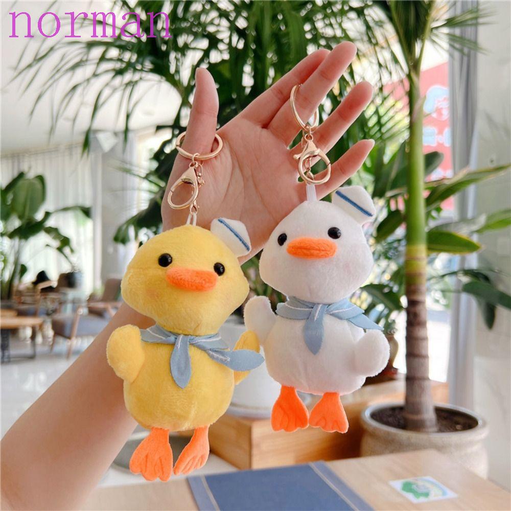 Móc Chìa Khóa Hình Vịt Nhồi Bông Mềm Mại Dễ Thương