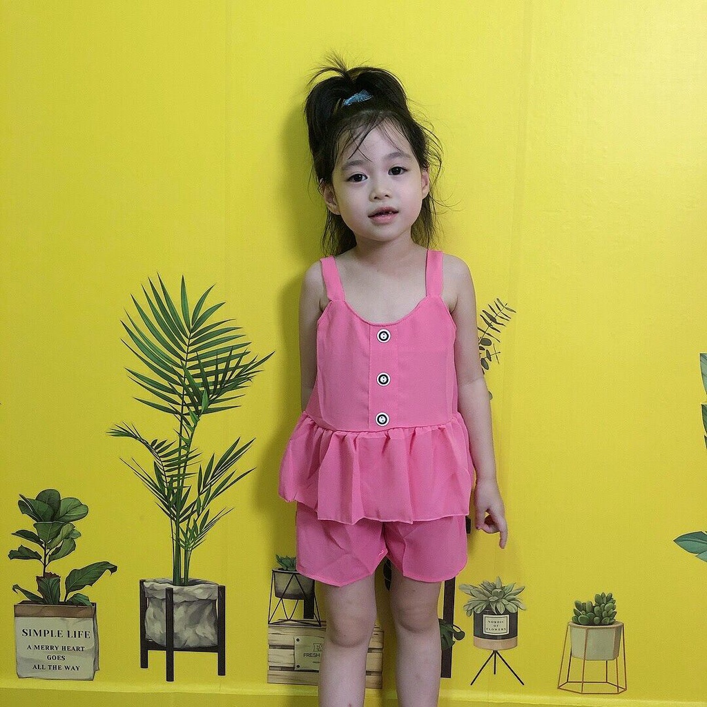 Đồ bộ voan đũi mịn cho bé gái