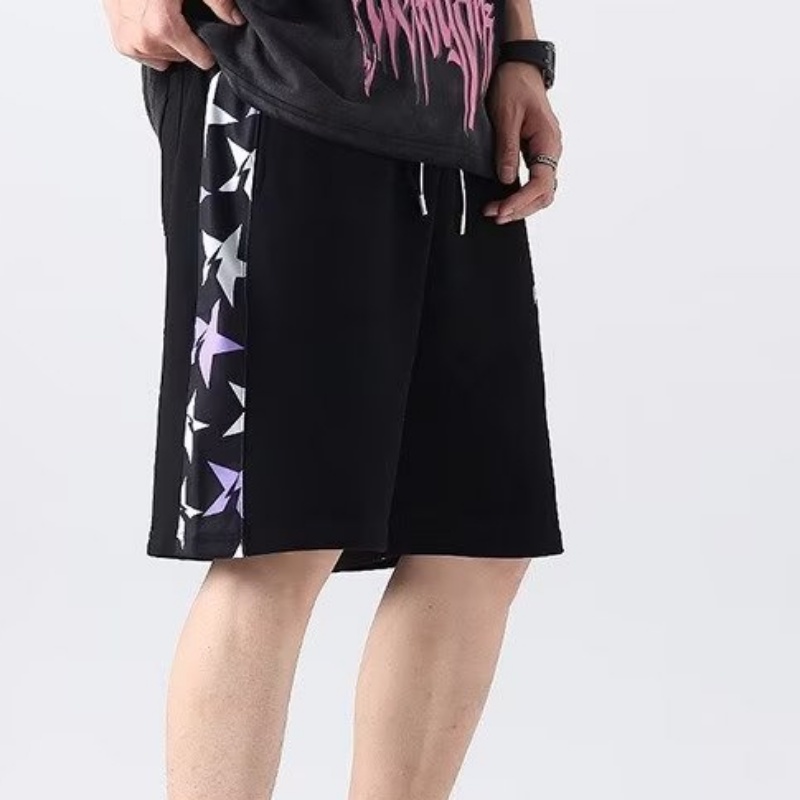 Quần Short Thể Thao Dáng Rộng Phong Cách Hip Hop Đường Phố Mỹ Cho Nam Nữ