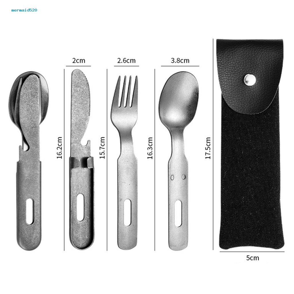 Bộ Dụng Cụ Ăn Uống Gồm Muỗng / Nĩa / Dao Tiện Dụng Mang Theo Du Lịch Cắm Trại
