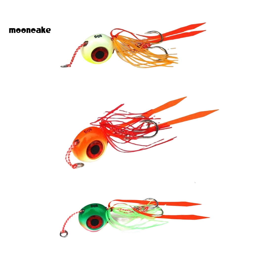 < Mooncake > Mồi Câu Cá Giả Đầu To Màu Sắc Tươi Sáng Chống Mồ Hôi