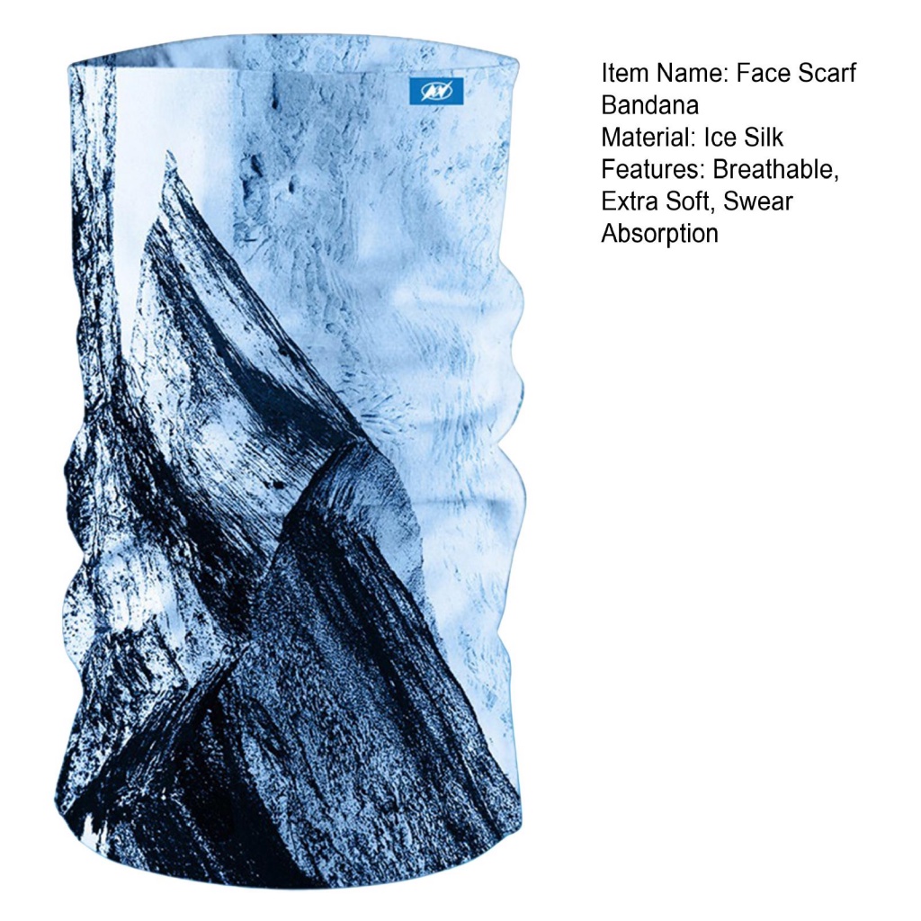 Khẩu Trang Lụa Lạnh Nhanh Khô Che Phủ Cổ Cho Nam Nữ