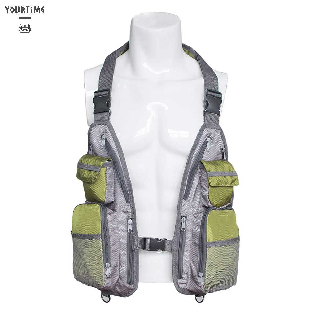 Áo Câu Cá Không Tay Bằng Vải Oxford 600D Thoáng Khí Trọng Lượng Nhẹ