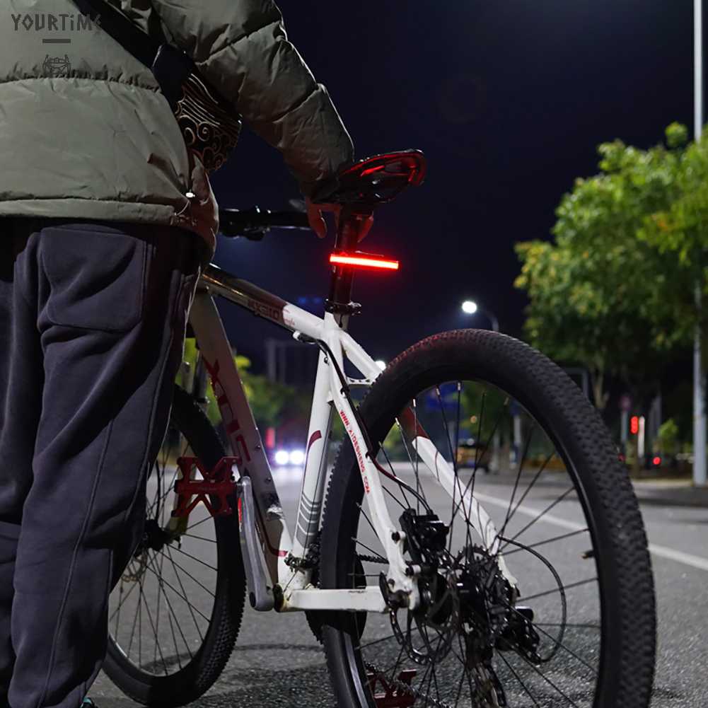 Đèn Đuôi Xe Đạp 4 Chế Độ Sáng 90LM Kết Nối USB