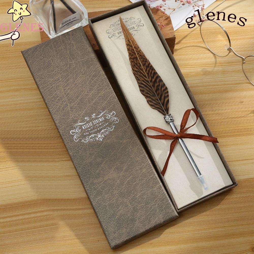 Glenes Bút Bi Có Hộp Quà Tặng Sinh Nhật Bền Bỉ Hợp Thời Trang Kiểu Mới Dùng Làm Quà Tặng Cho Học Sinh / Văn Phòng