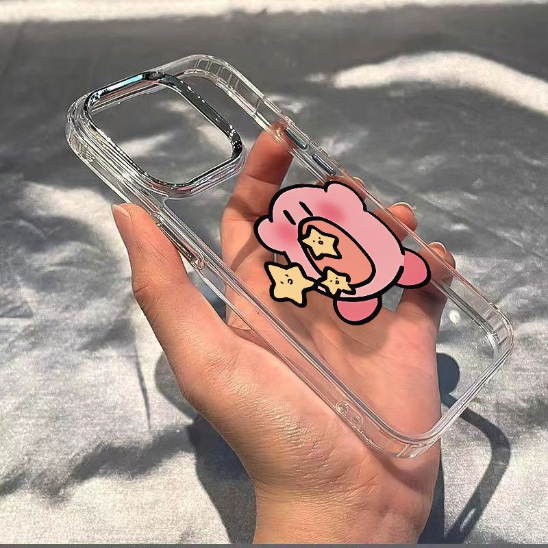 ✅Ốp Điện Thoại Dẻo Họa Tiết Ngôi Sao Kirby / max813 Chống Sốc Cho Iphone 7 12Plus 11 14pro VYS4