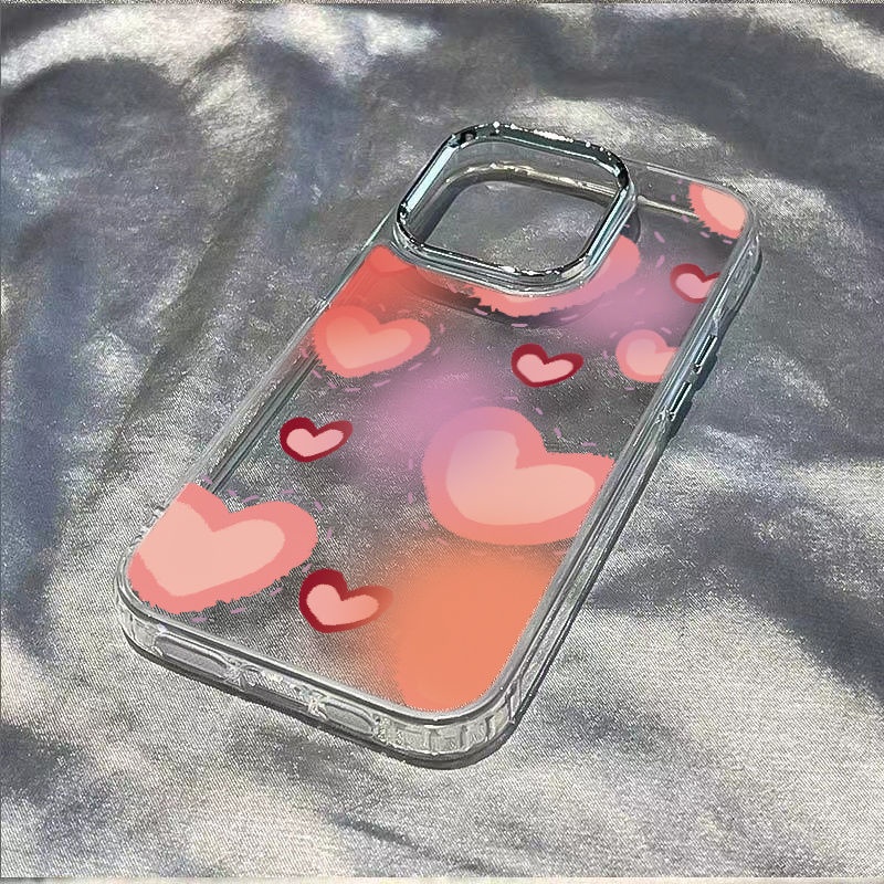 ✅Ốp Điện Thoại Dẻo Họa Tiết Trái Tim Đơn Giản Thời Trang Chống Sốc Cho iPhone12 / 13 14pro11max87