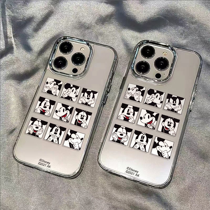 ✅Ốp Điện Thoại Dẻo Họa Tiết Mickey Dễ Thương Chống Sốc Cho Iphone11 14pro max 13 7iPhone128plus / N3LX