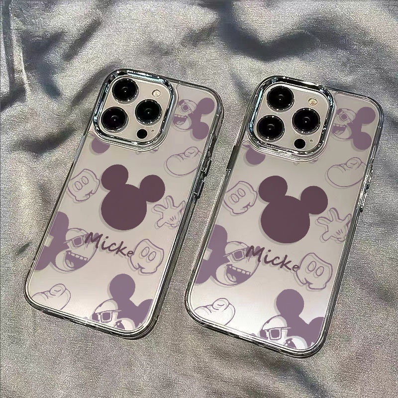 ✅Ốp Điện Thoại Dẻo Họa Tiết Hoạt Hình Mickey Dễ Thương Chống Sốc Cho iPhone127 / 14pro D5EP max 81113In