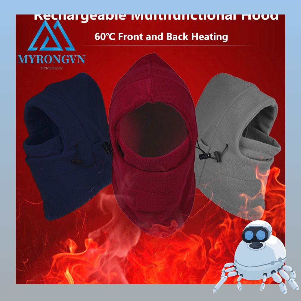 Mũ Trùm Đầu Thể Thao Giữ Ấm Có Cổng Sạc USB