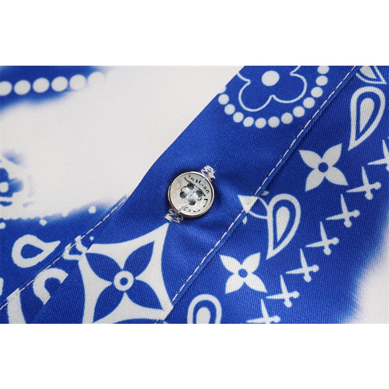 Áo Sơ Mi Ngắn Tay In Hoa Mềm Mại Thoáng Khí Thoải Mái Hợp Thời Trang