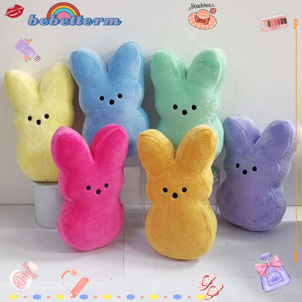 Bộ 2 Thỏ Nhồi Bông Mềm Mại Trang Trí Phòng Bé